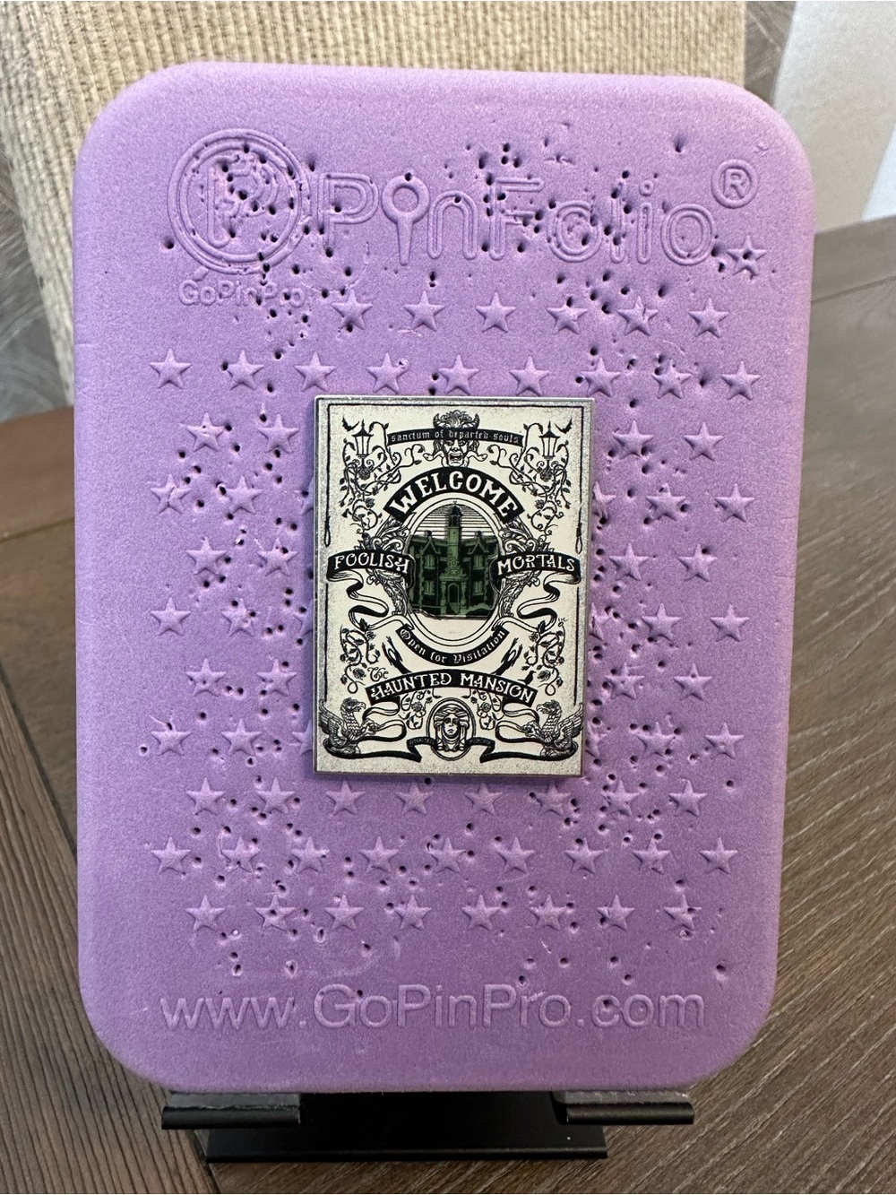 Disney Parks Haunted Mansion Welcome Foolish Mortals Pin